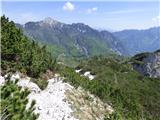 Planina Zajzera - Krniška glavica / Jof di Sompdogna