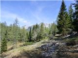 Planina Zajzera - Krniška glavica / Jof di Sompdogna