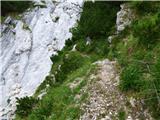 Tolminske Ravne - Gomiščkovo zavetišče na Krnu