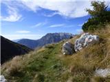 Tolminske Ravne - Gomiščkovo zavetišče na Krnu