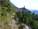 Tolminske Ravne - Gomiščkovo zavetišče na Krnu
