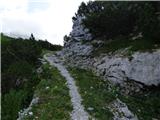 Tolminske Ravne - Gomiščkovo zavetišče na Krnu