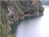 FERRATA SASSE -Lago d Idro pogled na prehojeno pot