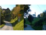 Limbarska gora  & sv. Miklavž  po cca 2 km lepega makedama in razgledni cesti prispemo v Križevsko vas
