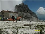 FERRATA BOCCHETTE CENTRALI-Dolomiti di Brenta koča Pedrotti e Tosa