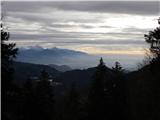Vošni vrh (1621 m) in Stresenica (1789 m) Razgled