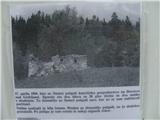 ostanki nekdanje kmetije katero so požgali nemci 17.4.1944 zaradi partizanskega zadrževanja