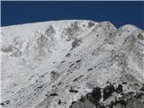 Kofce gora s pozimi čudovitim dvoglavim zimskim grebenom
