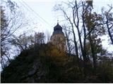Vrh Turn z zvonikom 511 m.n.v., Šentjanž nad Štorami.