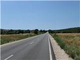 Brdo 475m (Skitača) - Labin-Rabac - Koromačno Do Tunarice je še lep kos poti 17km, skupno 59km