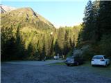 Parking below Jamnigalm - Feldseekopf