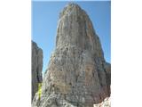 FERRATA BOCCHETTE CENTRALI-Dolomiti di Brenta plezalci v stolpu