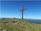 Eisenhut (2441 m) Križ na Strassburger Spitz