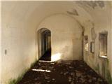 notranjost bunkerja iz 1. svetovne vojne