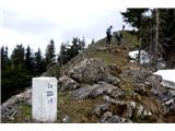 Greben: Strevčev vrh nad Sv. Duhom - Pavličevo sedlo zadnji grebenček