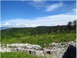 Brestovec in Debela griža (Monte San Michele) pogled proti Cerju