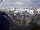 Kamniško Savinjske Alpe pogled  iz Velike Planine