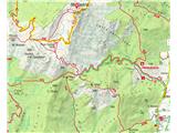 Monte Cadria Zemljevid poti