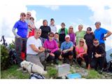 današnja ekipa hribovskega druženja na vrhu Velikega vrha
