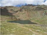 rifugio Larcher in giro dei laghi lago delle Marmotte preko 2700m