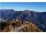 Sentiero Pellegrini – pot po razglednih vrhovih v bližini Garde Ni za verjeti. Ta dva, ki sta se poleg nas odločila za isto pot sta Slovenca :)