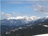 pogled na Kamniško Savinjske Alpe