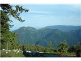 razgled s planine Podvežak - Rogatec, Lepenatka, zadaj Menina planina