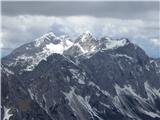 Najvišji del Kamniških Alp z Ojstrice