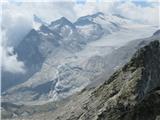 Sentiero dei fiori in cima Payer ledenik Mandrone