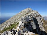 Krn-Batognica-Vrh nad Peski in nadaljevanju ob grebenu proti vrhu