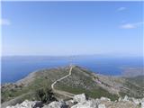Lepetymnos (Lesbos - Grčija) vzdrževana makadamska cesta do oddajnikov