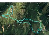 Monte Cadria Googlov pogled na najino prehojeno pot