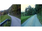 Limbarska gora  & sv. Miklavž  pod Miklavžem vozimo proti Veliki vasi, na cesti se izmenjujeta asfalt in makedam