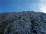 Špik (2472 m) - SZ greben Možno je več varianti vzpona, povsod je dobro.