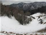 Razgled na sosednjem grebenu Trnovca