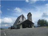 Mt. Lesima 1724m Bližnja gorska cerkev