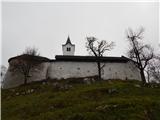 Tabor Cerovo (493 m) Tabor Cerovo in cerkev sv. Miklavža