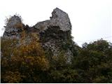 Nad dolino Dravinje...ostanki gradu