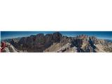 celoten Martuljški venec na dlani - panorama z vrha Široke peči