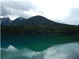 border crossing Rateče - The lake Zgornje Mangartsko jezero