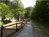 border crossing Rateče - The lake Zgornje Mangartsko jezero