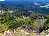 Veliki Selišnik-Debeli vrh-Mrežce-Lipanski vrh-Brda pogled proti Blejski koči na Lipanci