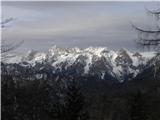 Vošni vrh (1621 m) in Stresenica (1789 m) Od Dolkove do Kukove špice