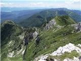...in pogled na nadaljevanje poti proti planini Za Črno goro...