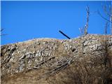 Špilnik (1018m) Še enkrat pogled na greben s topovsko cevjo...