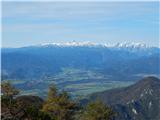 Gorenjska z Julijskimi Alpami