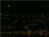 Prečenje Chartreuse lunin vzhod na Bastille nad Grenoblom