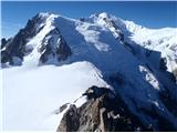 Mont Blanc du Tacul(4248m),  Mont Maudit(4465m), Mont Blanc(4810m)