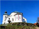 Sv.Jošt-Špičasti vrh-Sv.Mohor-Sveti Primož in Felicijan (Jamnik) (831 m) cerkev sv..Jošta