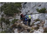 Monte Scinauz Vedno več je prečenj po skalnih prehodih